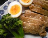 お酢でトロン～簡単分量☆手羽元＆ゆで卵煮作り方4写真