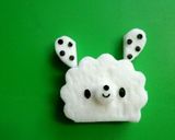 キャラ弁☆はんぺんDEモコモコうさぎ作り方5写真