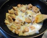 息子のレシピ♪鶏もも肉のミルク煮作り方7写真