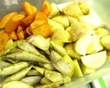 ■牛すじ肉と根菜の赤ワイン味噌煮込み■作り方2写真