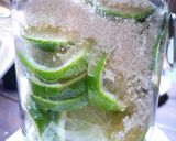 ライムシロップ(きび砂糖)京都カフェ作り方3写真