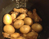 簡単☆炊飯器で手羽元の煮物＆煮卵作り方5写真