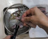 電子レンジで作るアジの骨せんべい作り方2写真