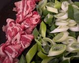 一人暮らし簡単ねぎと牛肉作り方1写真