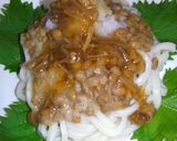 夏☀なめ茸おろし極小粒納豆☀冷しうどん♪作り方3写真
