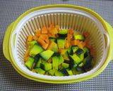 かぼちゃとにんじんのヨーグルトサラダ★作り方1写真