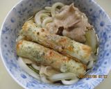 肉汁かけうどん竹輪の磯辺揚げのせ😋♪作り方4写真