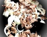 簡単☆豚肉のケチャップ炒め☆作り方1写真