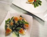 スナップエンドウと酢醤油卵のサラダ作り方2写真