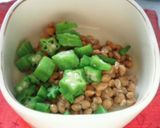 ネバネバおくら納豆作り方1写真