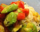 トマト・アボカド・マンゴーの冷製パスタ作り方4写真