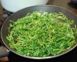 豆苗のピリ辛炒め作り方3写真