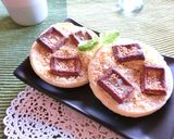 塩・チョコ・胡麻とスキムミルクのトースト作り方3写真
