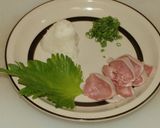 豚タンのおろし和え作り方1写真