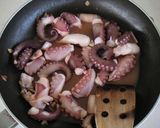 タコのトマトパスタ♪作り方3写真