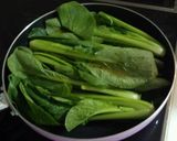 ✽小松菜の酒蒸しぽんず✽作り方1写真