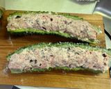 ゴーヤの肉詰めボート作り方4写真