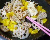 さばとレンコンの酢豚風作り方4写真