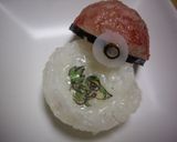 開く！ポケモン入モンスターボールおにぎり作り方12写真