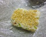 トースター焼きおにぎり～梅葱×塩昆布作り方4写真