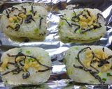 トースター焼きおにぎり～梅葱×塩昆布作り方7写真