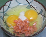 残り物を使って厚焼き玉子作り方1写真