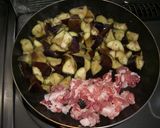 なすと豚こまの食べるラー油炒め作り方3写真