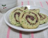 くるくる♪おからクッキー☆抹茶＆あずき作り方9写真