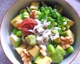 アボカドの梅わさびしらす丼作り方4写真