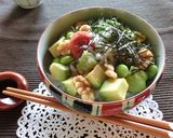 アボカドの梅わさびしらす丼作り方5写真
