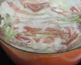 丸ごと1コ!レタスと豚肉の重ね蒸し♪作り方1写真