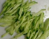 梅☆キュウ☆ささみの豆腐サラダ作り方2写真