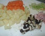 コロコロ野菜の卵とじ作り方1写真