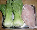 鶏むね肉とチンゲン菜のシルバーあんかけ作り方1写真