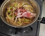 名古屋駅前風！ゆできしめんで具だくさん肉きしめん作り方2写真
