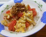 10分でできる、簡単トマたま丼作り方10写真
