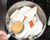 かぶ豆乳スープ♪簡単レシピ食べ過ぎ膨満感作り方7写真
