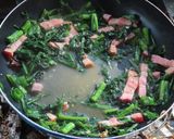 ふわふわ卵とベーコンと春菊のパスタ作り方13写真