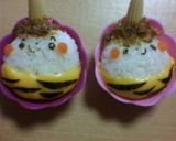 梅雨弁☆コロンとまんまる雷様おにぎり作り方9写真
