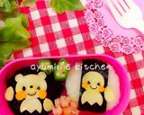 梅雨にも＊キャラ弁＊てるてるぼうず作り方2写真