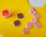 あじさいガールおにぎり＊キャラ弁作り方3写真