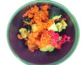 胡瓜と豆腐の梅肉和え作り方1写真
