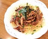 お箸で食べるお肉と納豆のボリュームスパ作り方5写真