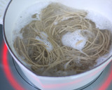 ツナつゆで旨！オクラと海苔の梅わさび蕎麦作り方4写真
