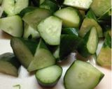 イカときゅうりのキムチ炒め作り方1写真
