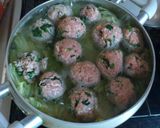 白菜と肉団子の塩スープ 簡単ﾚｼﾋﾟ作り方6写真