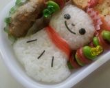 キャラ弁 てるてる坊主弁当作り方3写真