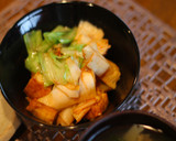 筍とキャベツと厚揚げの味噌炒め作り方4写真
