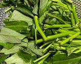 空芯菜とベビーホタテ炒め(身内専用)作り方1写真