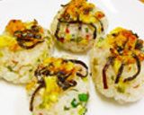トースター焼きおにぎり～梅葱×塩昆布作り方12写真